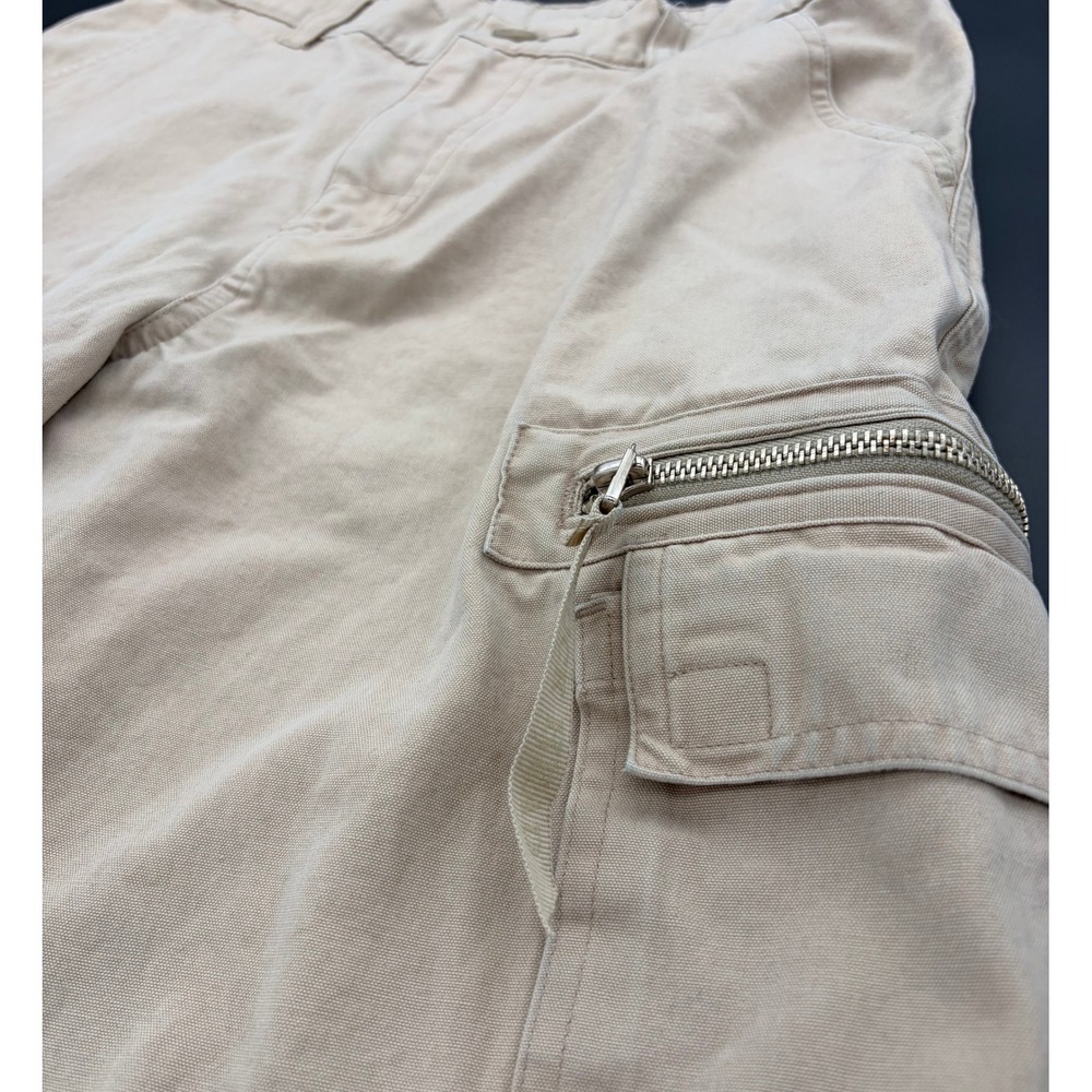 Duck Head Cargo Shorts Size 14 Tan Khaki Cotton Utility Streetwear Kids - Picture 3 of 5